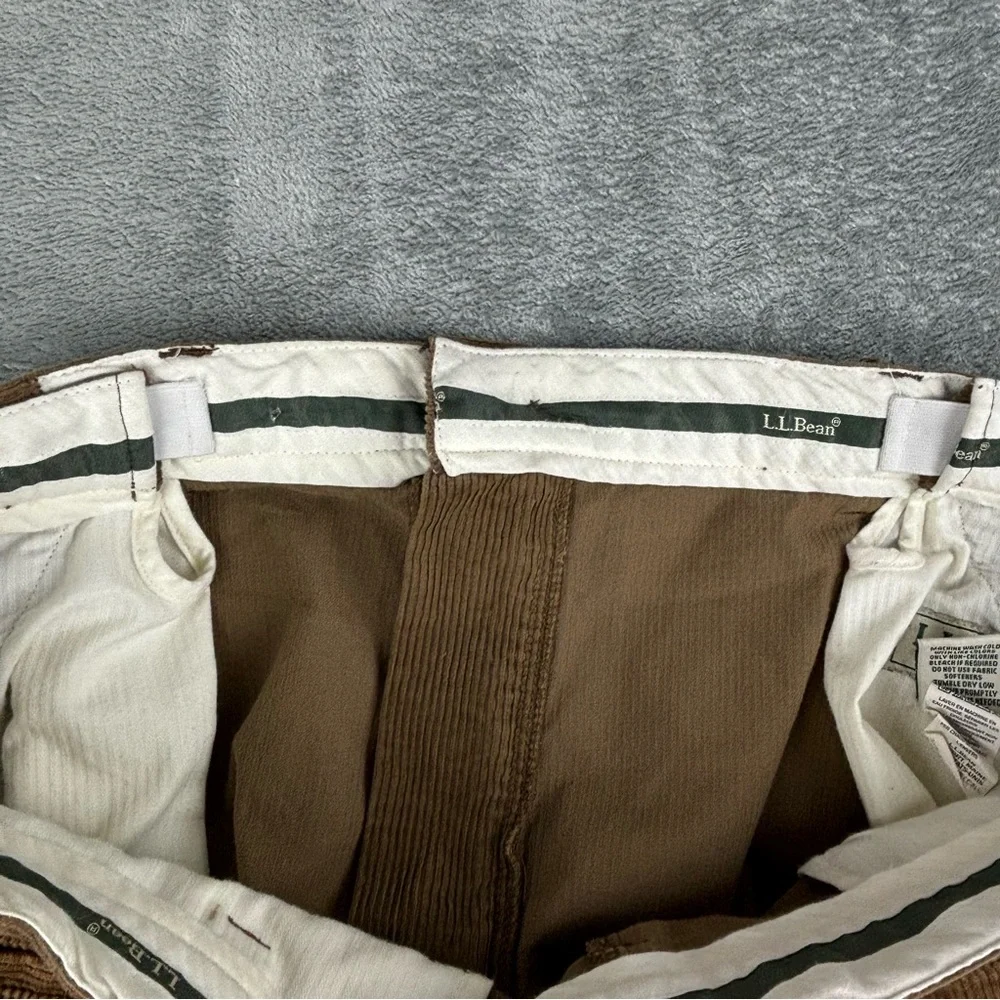 LL Bean Corduroy‎ Pants Mens 38x29 Brown Country Comfort Waist Stretch